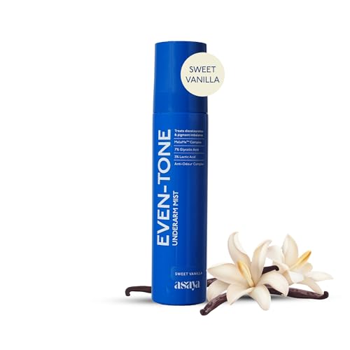 Image of Asaya Even Tone Underarm Mist | Lightweight Spray for Underarm Pigmentation Removal & Odour Control | Even Tone Underarm Mist for Dark Underarms | Sweet Vanilla | 100 ml