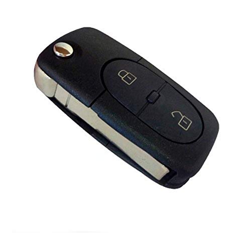 Chave Canivete Audi A3 A4 2 Botões Emblema E Lamina Cr1620