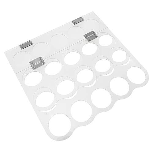 IWOWHERO 15 Hole Vinyl Roll Storage Rack Craft Paper Rack Home Office Storage Sturdy Vinyl Material Easy to Use