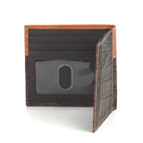 ARIAT Men's Bi-Fold Croc Floral Embossed Wallet - A3553002 One Size3