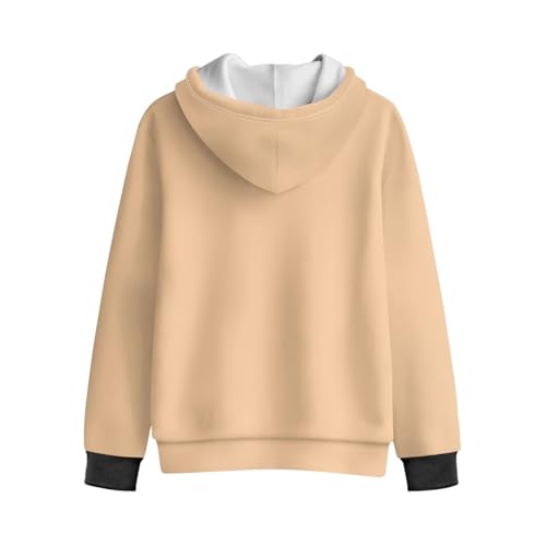 Cute Zip up Jacket Thick Hoodie for Girls 6-16 Fashion Sweatshirt Fall Outfits Long Sleeve2