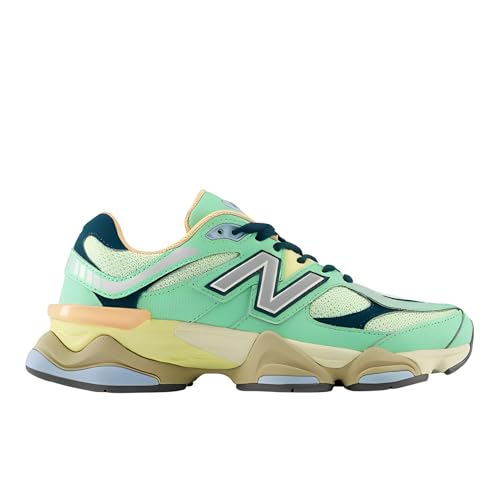 New Balance Tenis 9060 para hombre, Verde/hierba dulce/océano profundo/plateado metálico, 42 EU