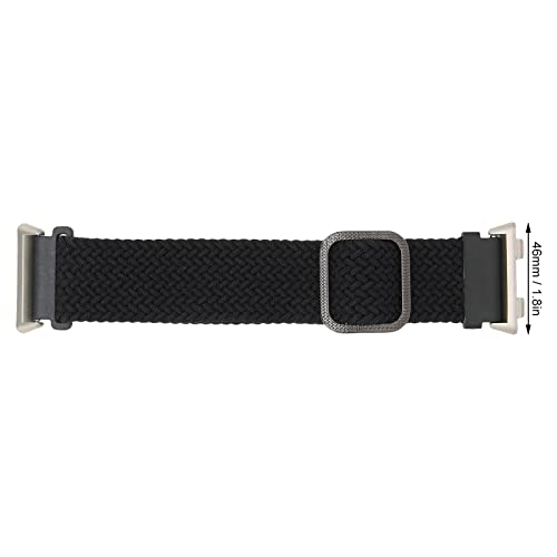 Surebuy Pulseira de relógio com laço solo, alça para relógio confortável ajustável fivela elástica p