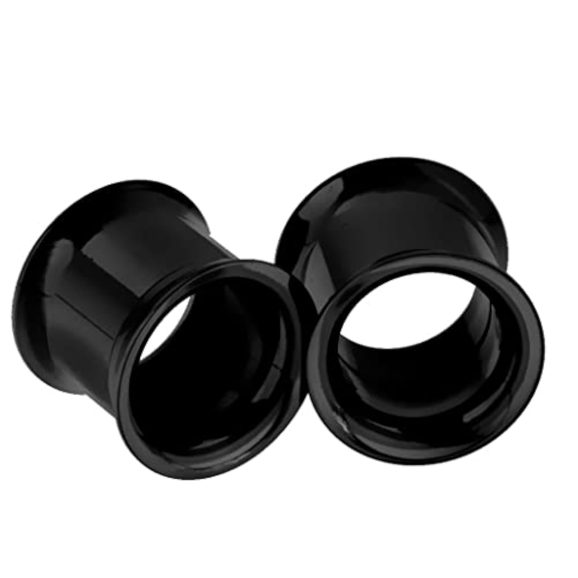 Black Stainless Steel Ear Flesh Tunnels Plugs for Body Art