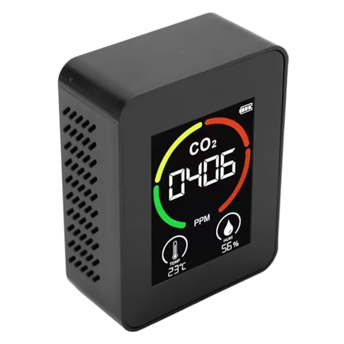 Detector de CO2 Monitor de Calidad del Aire para el Hogar - Higrómetro del Termómetro TVOC TVOC en Tiempo Real