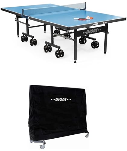 Dione Tischtennisplatte S600o Outdoor + Abdeckung - 6mm top - Tischtennistisch Blau TT-Platte...