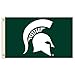 NCAA Michigan State Spartans 3 x 5-Feet Flag with Grommets, One Size, Green