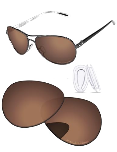 Image of Replacement Lenses & Nosepads for Oakley Feedback OO4079 59mm Sunglass - Precision Fit, UV Block & Impact Resistant