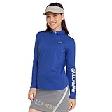 [キャロウェイ] レディース 長袖 ポロシャツ (吸湿発熱性) / ゴルフ / C24233203 1111_ブルー