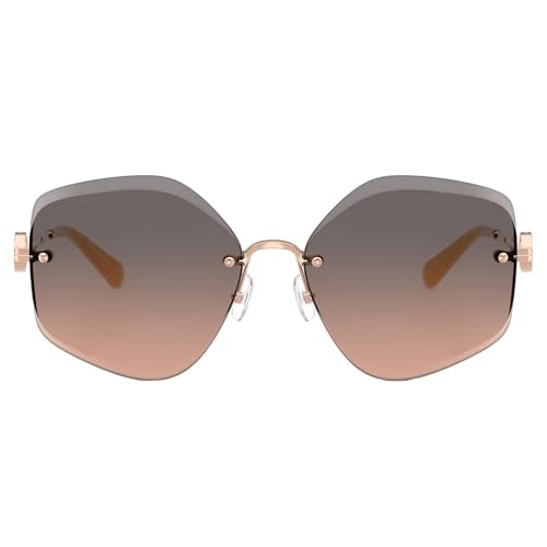 Tory Burch Sunglasses TY 6111 3358G9 Light Rose Gold/Brown Gradient Grey Polya2