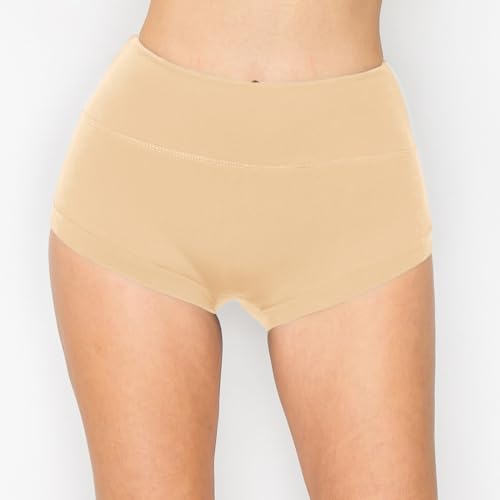 Image of ALWAYS Faux Leather Shorts - High Waist Active Stretch Yoga Short Pants for Women