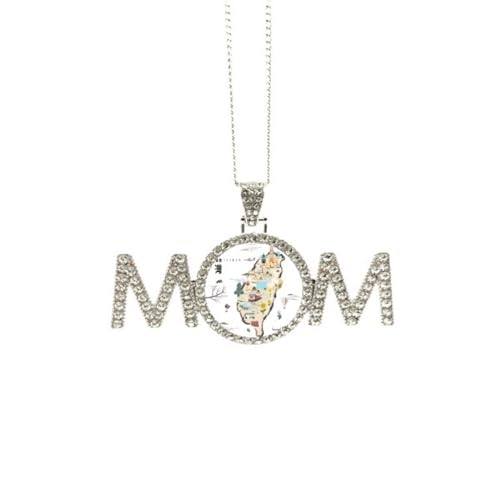 Collier carte de Taiwan : cadeau fête des mères pour maman et grand-mère