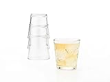 Libbey 15769 Restaurant Basics Stacking Double Old Fashioned Glasses, 12-ounce, Set of 12