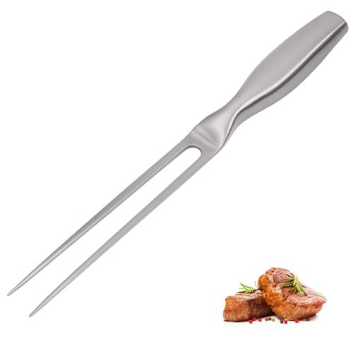Stainless Steel Meat Fork, Carving Fork, Carving Forks for BBQ, Stainless Steel BBQ Forks with Ergonomic Handle, Ideal for Roasting, Outdoor Cooking and Festive Meals, Ideal for Turkey, Beef, Chicken