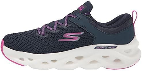 Skechers Women's GO Run Glide Step Hyper-Dash Charge Sneaker, Navy, 7.5 | Image 7