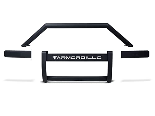 Image of Armordillo 8708903 AR2 Pre-Runner Style Modular Bumper Grille Guard - Matte Black Fits 2015-2022 Chevy Colorado /GMC Canyon