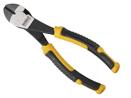 Dewalt Alicates de corte diagonal de 160 mm, hechos de acero al cromo vanadio para un rendimiento duradero y durabilidad.