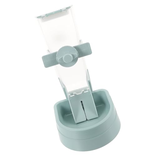 LOORGVEL Comedero Automático para Mascotas con Soporte Colgante Dispensador para Perros y Cachorros Diseño Fácil de Limpiar para Jaulas y Exterior Color Azul Estrellado