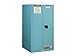Justrite 8960022 ChemCor Steel 2 Door Manual Lined Acid Safety Storage Cabinet, 60 Gallon Capacity, 34" Width x 65" Height x 34" Depth, 2 Adjustable Shelvess, Blue