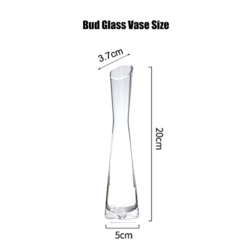Vase en verre transparent et soufflé pour décoration de mariage et maison - 3