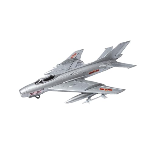 Modelo J6 Fighter Jet 1:48 en aleación blanca con base de metal fundido