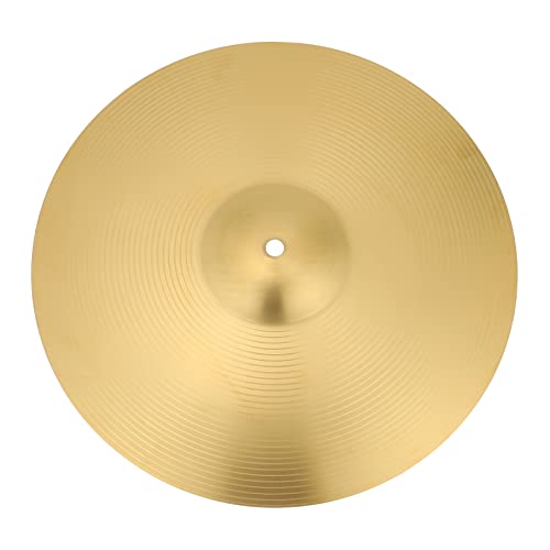 Milisten Jazz Drum Cymbal Replacement 14'' Brass Crash Ride Mute Set Drum Part Accessory