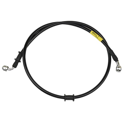 Letgoing 28°-90° Latiguillo de freno hidráulico para motos (negro) 400-2400 mm Latiguillo de embrague de freno Para ATV, Dirt Pit Bike, Enduro, Motocross, Street Sport Bikes (1300mm)