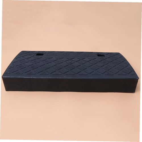 Rampa de carga para vehículos Didiseaon de plástico, 50 x 27 x 9 cm, para motocicletas y automóviles bajos, con soporte triangular de goma negra para acceso a entrada miniatura 5