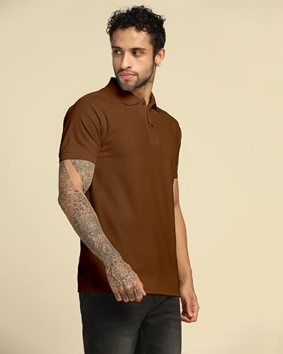 Image of VastraVibes Men's Polo Regular Fit T-Shirt