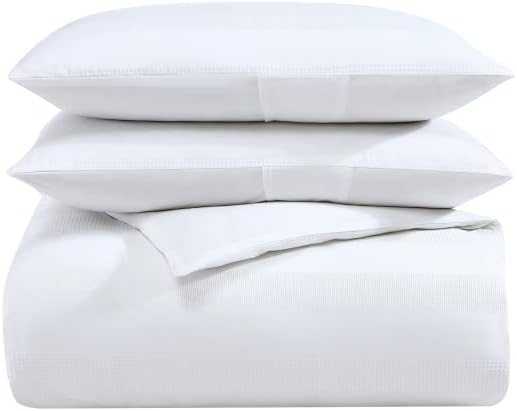 Miniatura 14 de Vera Wang - Juego de funda de edredón tamaño Queen, ropa de cama de algodón de lujo con fundas a juego, decoración del hogar para todas las