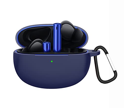 GIOPUEY Funda para Realme Buds Air 3, Ultradelgado Silicona Case Cover, Anti-caída, Realme Buds Air 3 Funda - Azul Oscuro