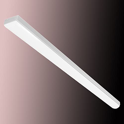 JOYBEST ledベースライト 40W形 2灯式相当 昼白色 125cm led 一体型 蛍光灯 薄型 直方体 天井直付け照明器具 事務所 ベース照明 高輝度 ノイズレス 無輻射 チラツキなし 50000H PL保険加入済み(消費電力33W 5000K