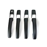 Türgriff Türgriff + Türgriffmulde aus mattschwarzem ABS, Kompatibel Für Mitsubishi Pajero V93/V97 (2007–2020), Karosserieteile(Door Handle)