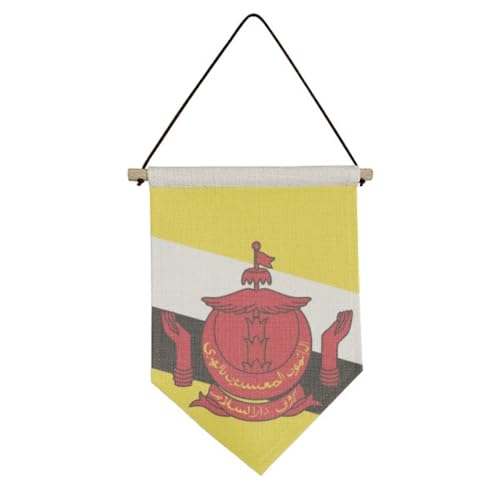 Drapeau du Brunei Asie pays toile à suspendre décoration murale bannière séjour