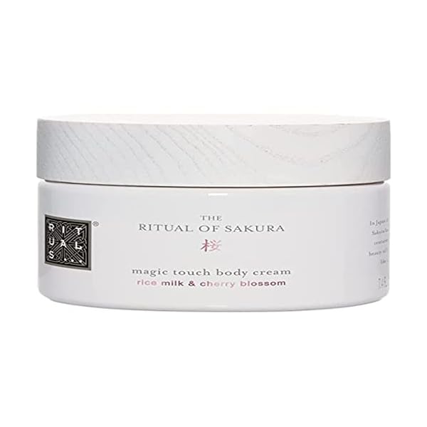 31J0eWI5vDL. SS600 - RITUALS Crema Corporal de The Ritual of Sakura, 220 ml - Con Leche de Arroz, Flor de Cerezo, Antioxidantes, Vitamina E y Centella Asiática - Propiedades Nutritivas y Renovadoras de la Piel
