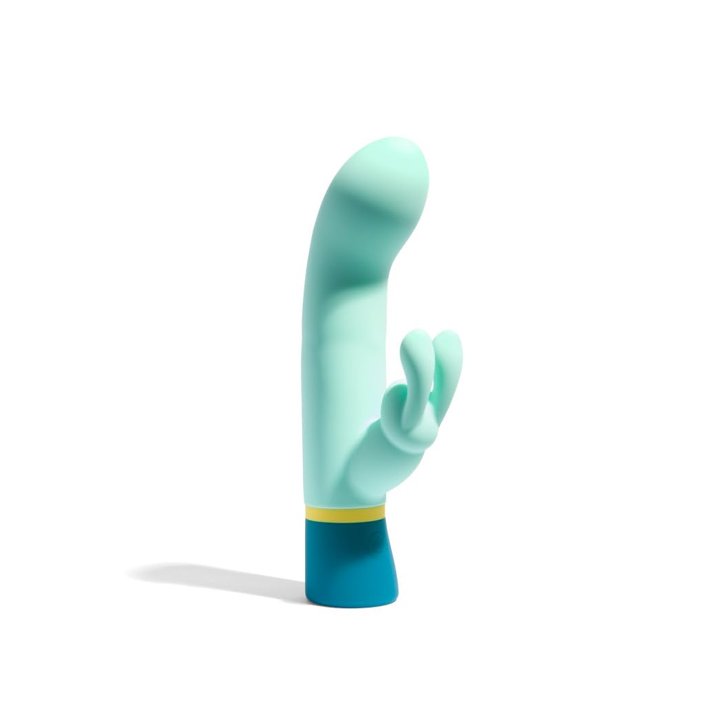 Platanomelón - Vibrador Conejito Pequeño para Mujer con 3 Intensidades y 7 Patrones, Sumergible y Recargable - Gus Azul