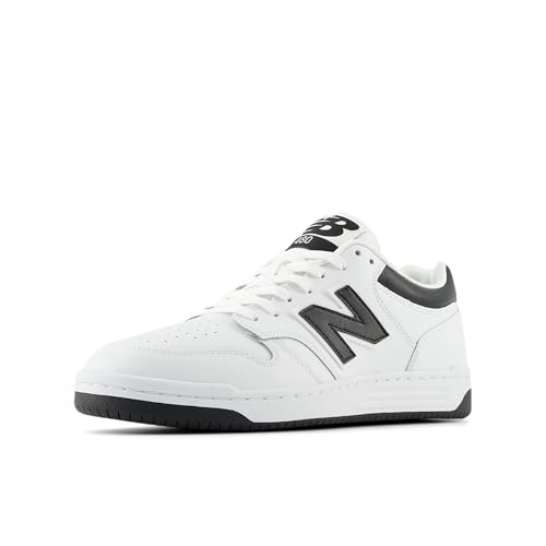 New Balance Unisex-Adult BB480 V1 Sneaker, White/Black, 7