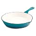 Crock Pot 111982.01 Artisan 10 Inch Enameled Cast Iron Round Skillet, Teal Ombre