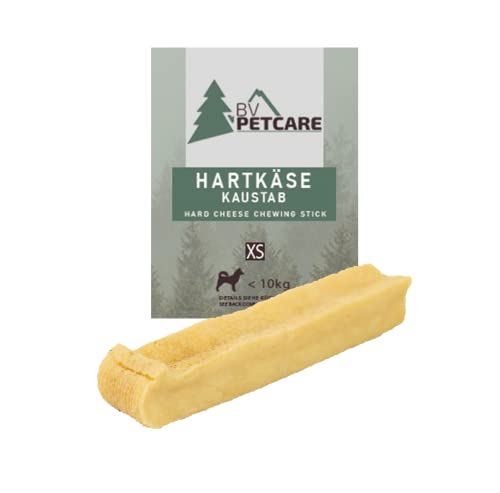 BV Petcare | Kaustab aus Hartkäse für Hunde I Kaumuskel Training & Zahnpflege I Natürlicher Käse (XS) Cover
