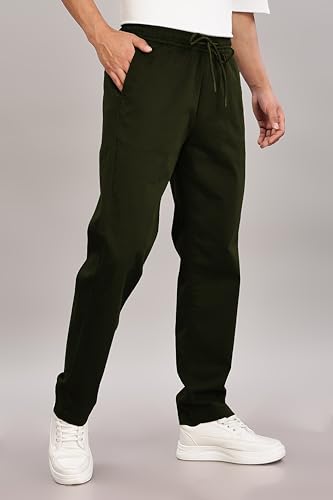 Image of FYLTR Men's Taper Fit Stretch Cotton Joggers with Elasticated Waistband & Drawstrings