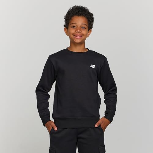 New Balance Boys and Toddlers’ 2 Piece Set – Soft Fleece Crewneck Pullover Sweatshirt Cargo Sweatpants Sweatsuit (2T-12)4