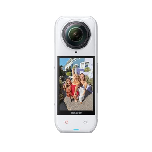 Insta360 X5 通常版 - 防水8K 360度全景カメラ、高い暗所性能、見えない自撮り棒効果、頑丈で交換可能なレンズ、3時間バッテリー、ウィンドガード内蔵、手ブレ補正、トリプルAIチップデザイン