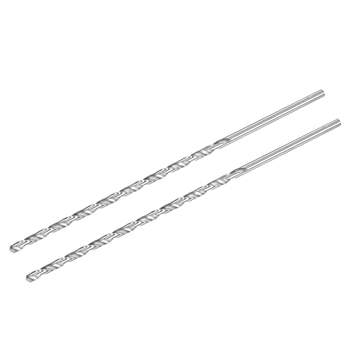 sourcing map 2 Stk HSS Spiralbohrer (Hochgeschwindigkeitsstahl) Extra lange Twist Bohrer 6mm Bohrdurchmesser 300mm Länge sourcing map 2 Stk HSS Spiralbohrer (Hochgeschwindigkeitsstahl) Extra lange Twist Bohrer 6mm Bohrdurchmesser 300mm Länge
