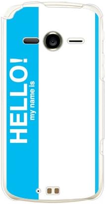 Second Skin Hello My Name is Cyan (Clear) / for Arrows Me F-11D/docomo DFJF11-PCCL-201-Y298