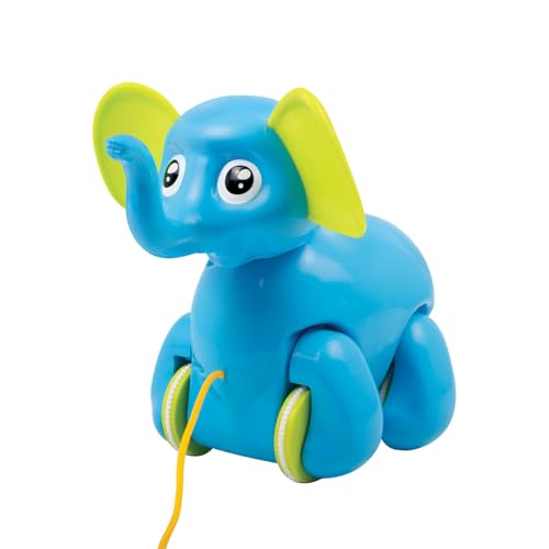 Funskool Giggles, Alphy The Elephant , Pull along toy , Elephant Trunk bobs up and down, Multicolor, 18 months and above