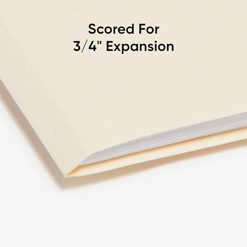 image for Smead File Folders Letter Sized, 1/3-Cut Tab, Assorted Positions, Lett