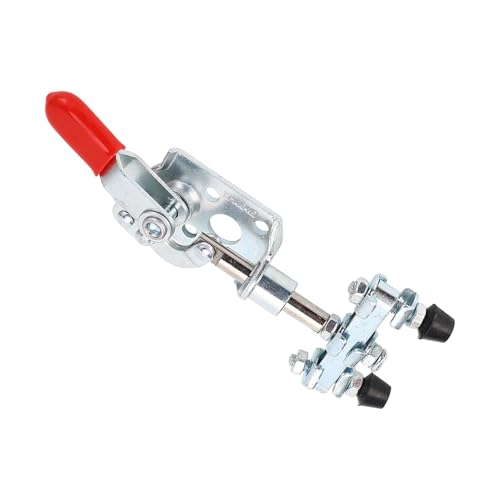 Quick Release Toggle Clamp Iron Dual Head Push Pull Clamp Left Right for Machine Operating Model FA3004B 40kg Clamping Force 180° Handle Opening Angle 16.4mm Stroke