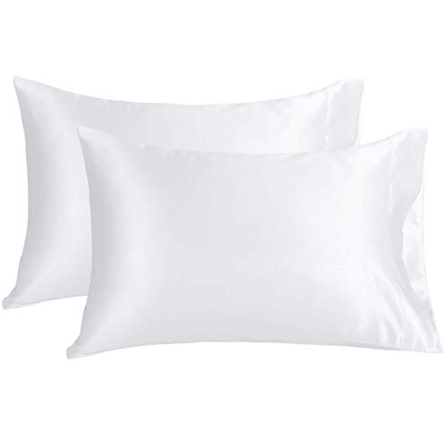 Fundas de almohada de seda satinada, estándar
