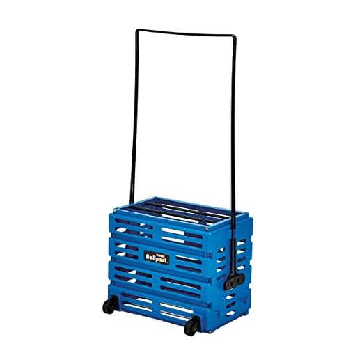 Tourna Ballport Deluxe Tennis Ball Hopper with Wheels - Holds 80 Balls