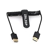 ZBLZGP 8K HDMI Cable Coiled Type A 48Gbps Dynamic HDR Transmission Speed HDMI 2.1 for PC Laptops PS4 Blu-ray Players Fire TVs